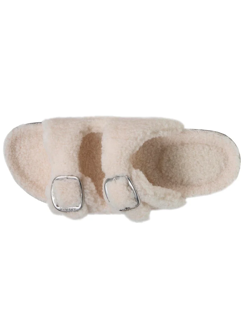 Chaussons sandales Femme Ivoire