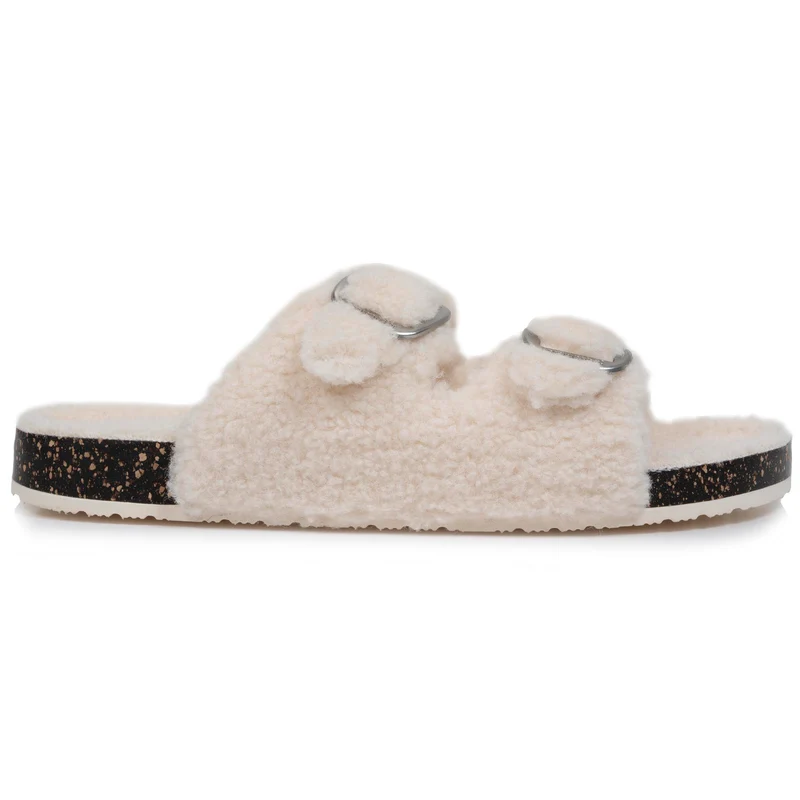 Chaussons sandales Femme Ivoire