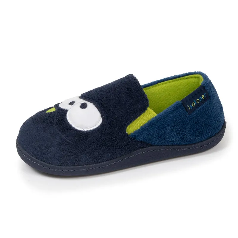 Chaussons mocassins Enfant Marine jaune