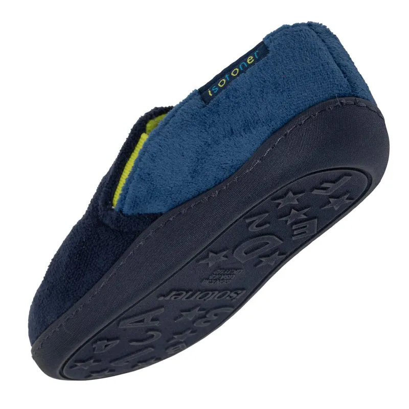 Chaussons mocassins Enfant Marine jaune