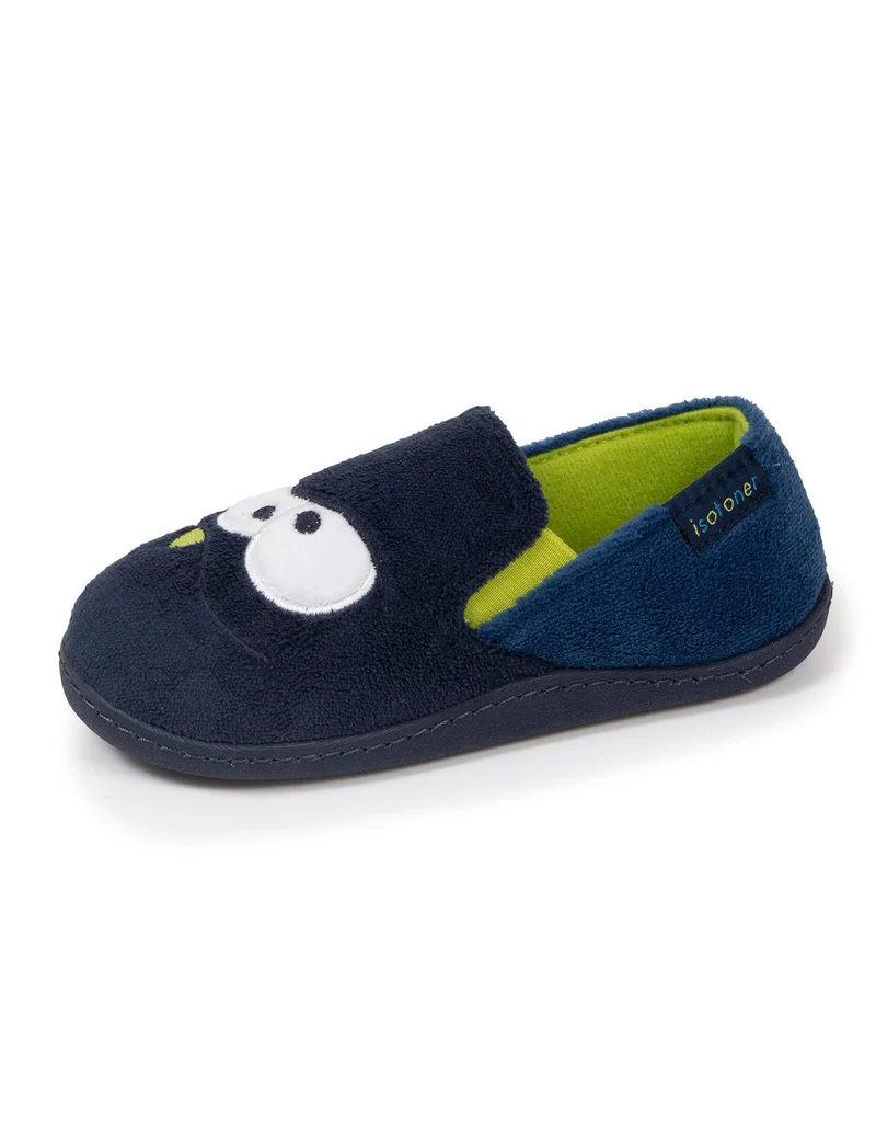Chaussons mocassins Enfant Marine jaune
