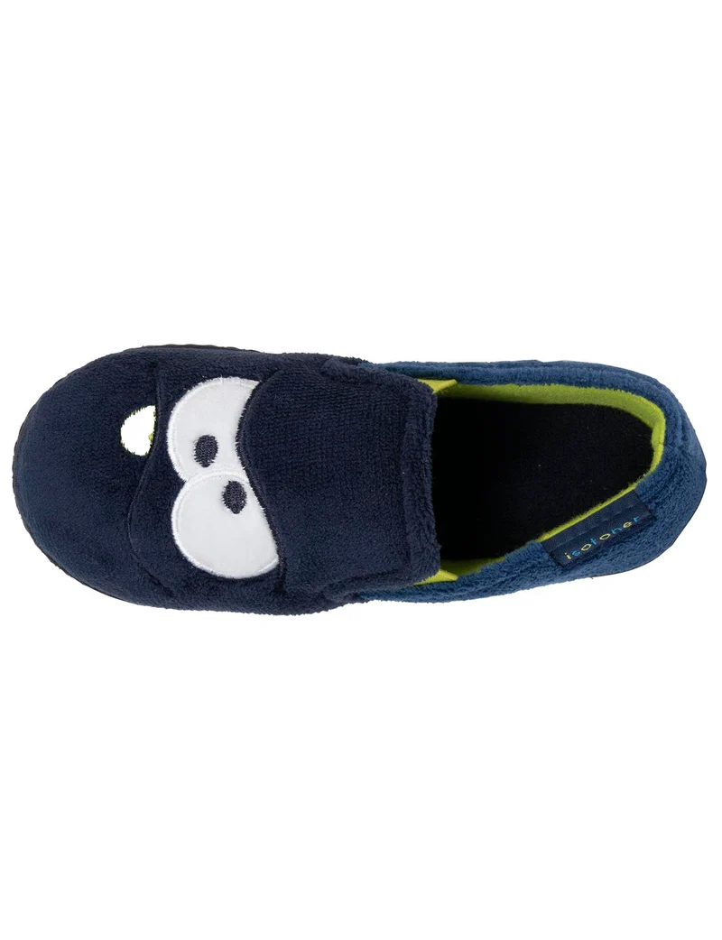 Chaussons mocassins Enfant Marine jaune