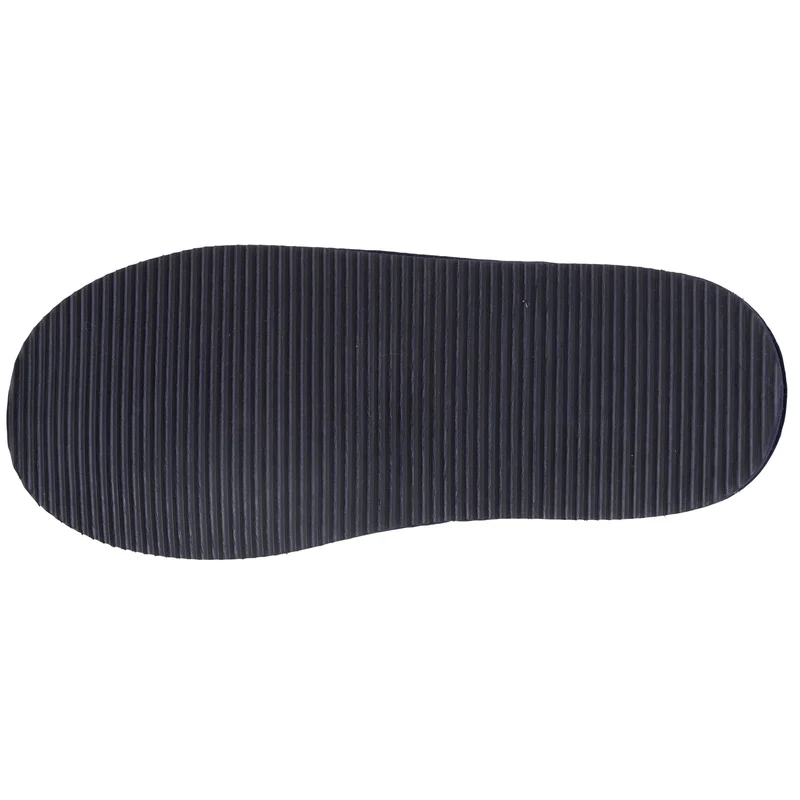 Chaussons mules Homme Cuir Marine fourrées