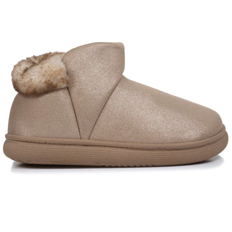 Chaussons bottillons Femme BLOUP Beige