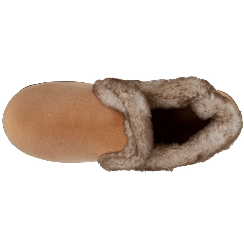 Chaussons charentaises Femme Taupe fourrure