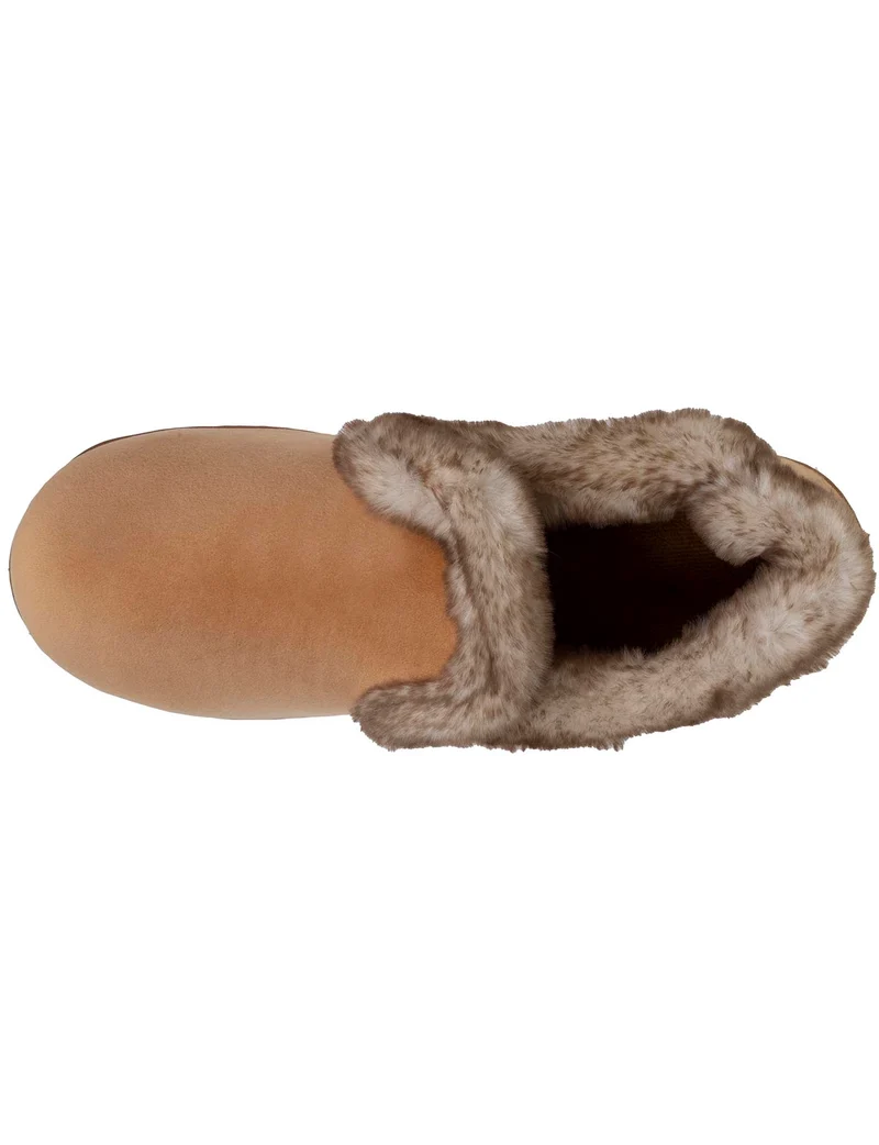 Chaussons charentaises Femme Taupe fourrure