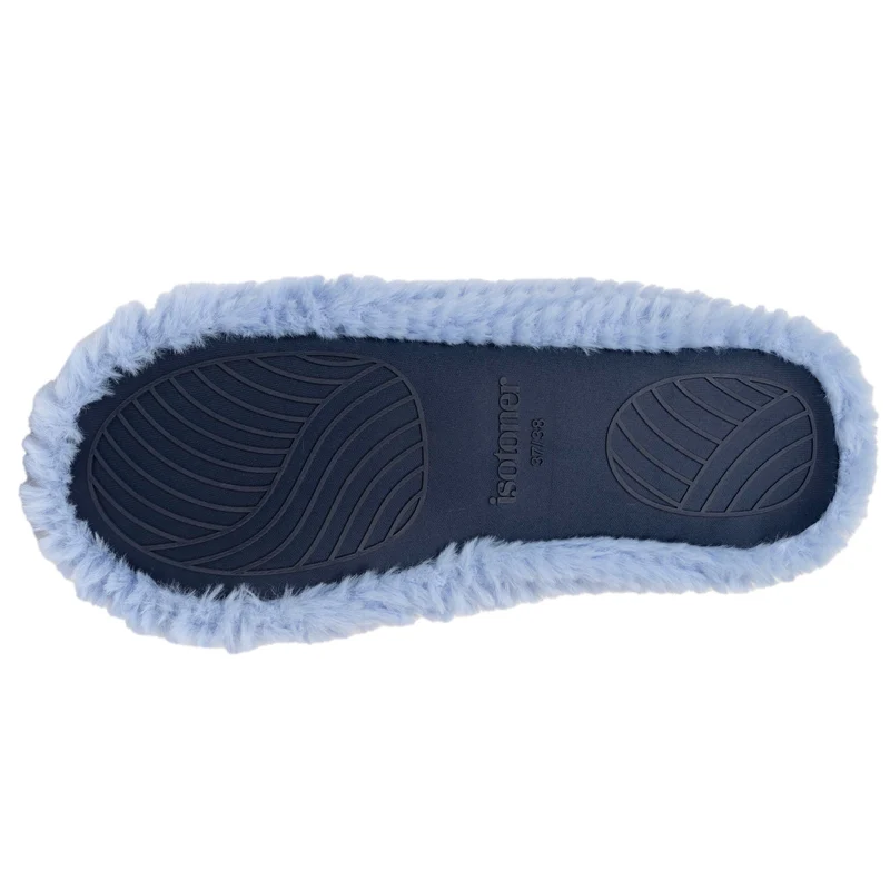 Chaussons ballerines Femme Chat Bleu