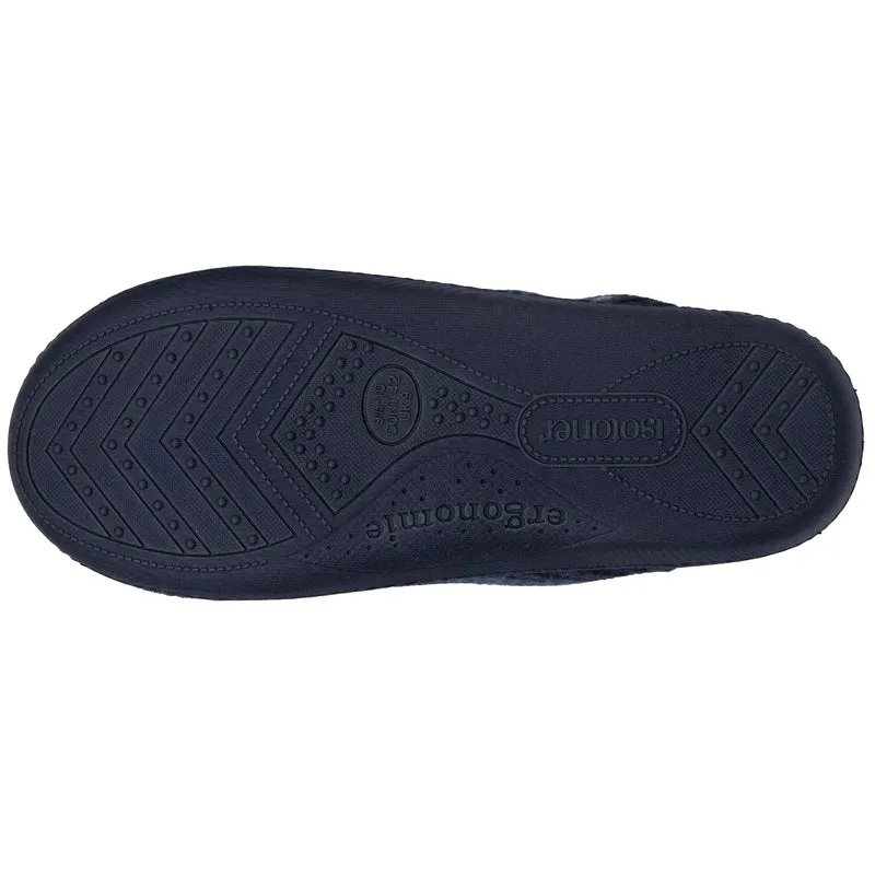 Chaussons mules Homme Tartan bleus