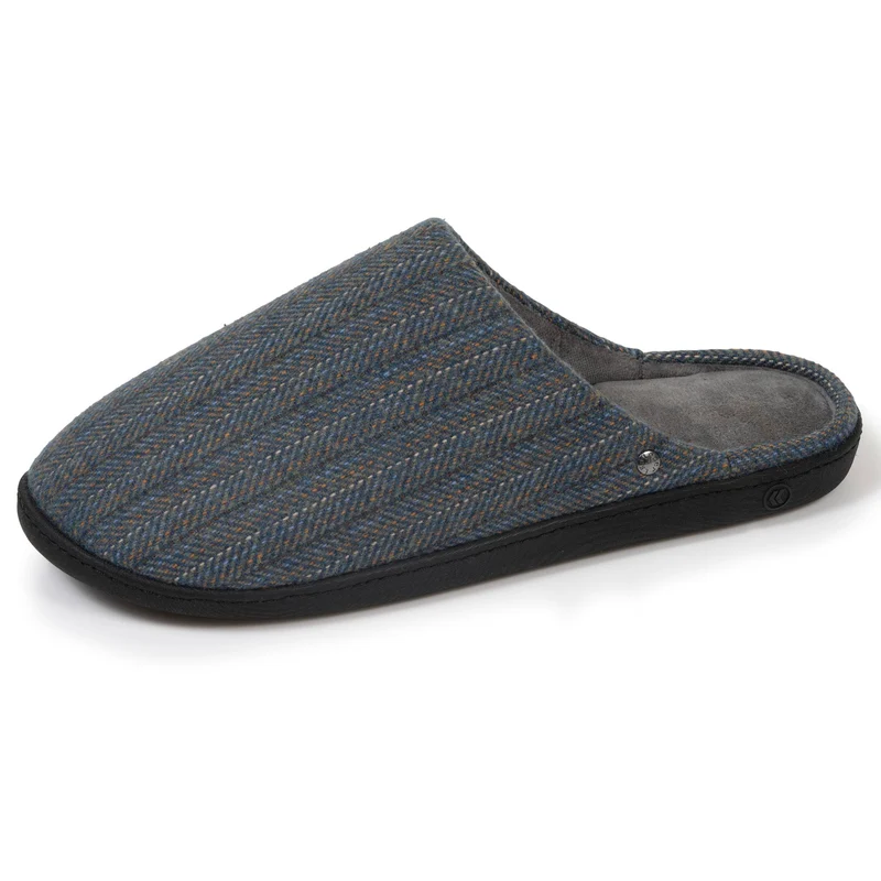Chaussons mules Homme Chevrons bleus