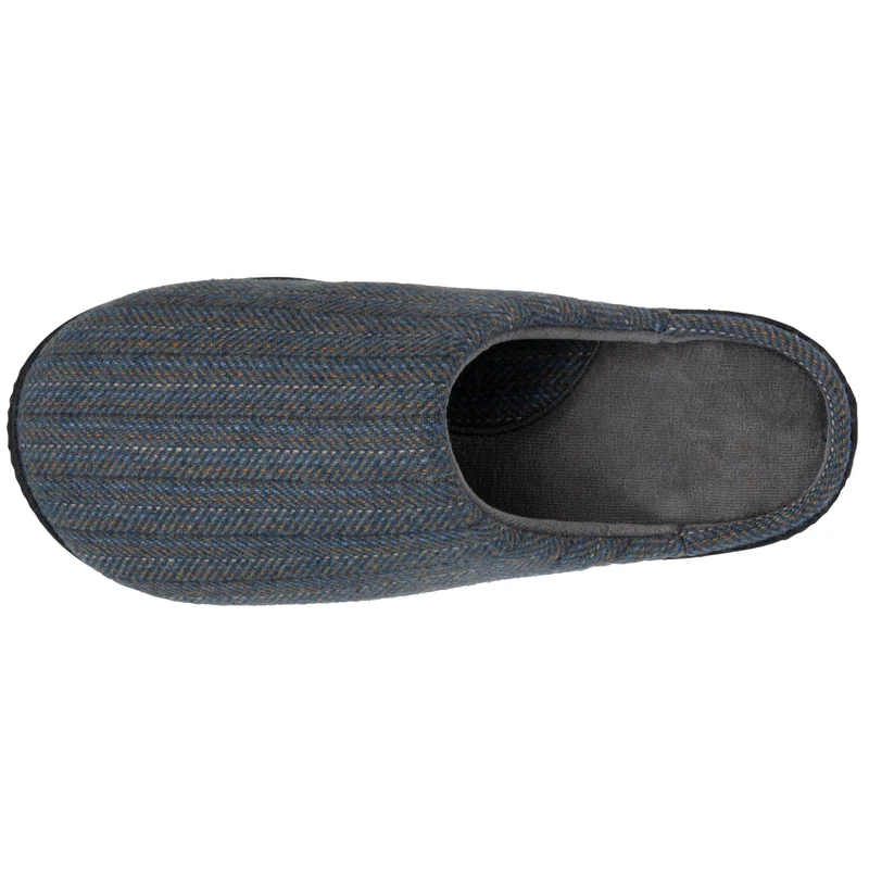 Chaussons mules Homme Chevrons bleus