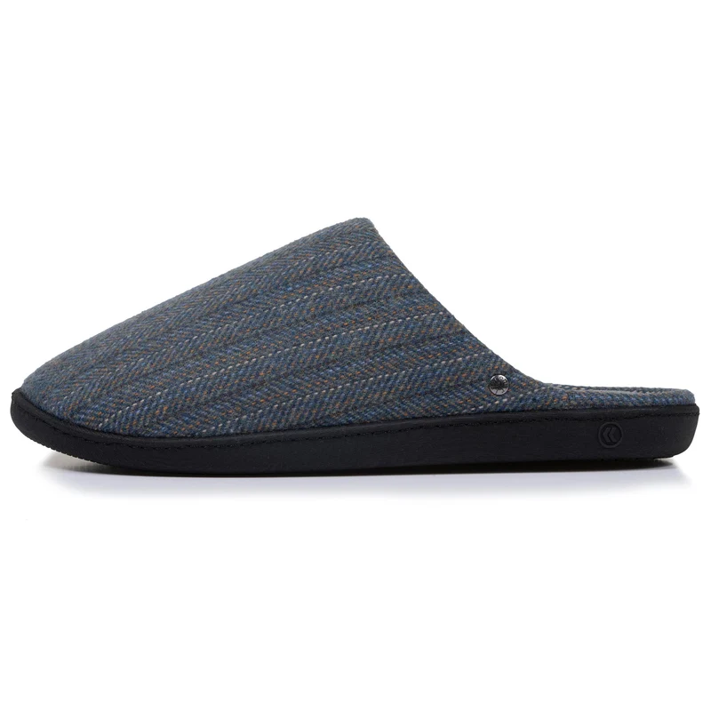 Chaussons mules Homme Chevrons bleus