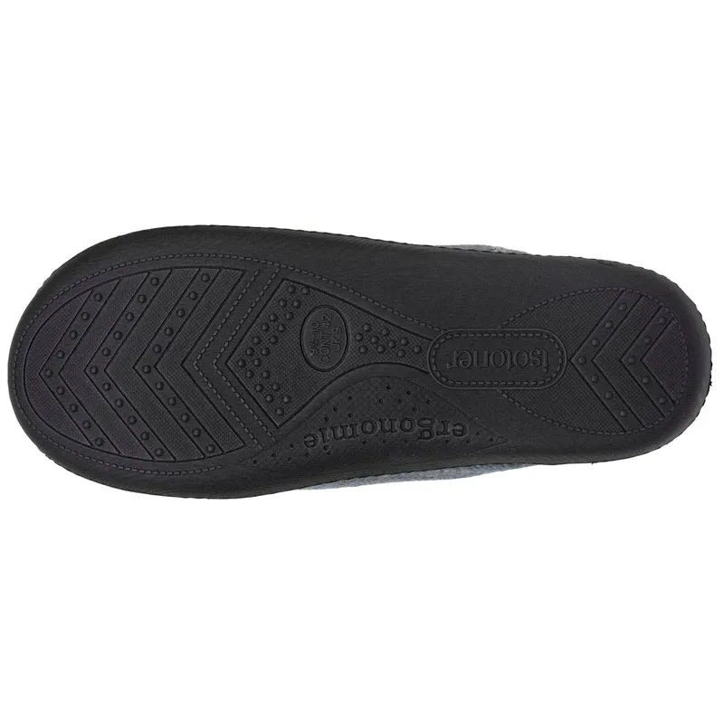Chaussons mules Homme Chevrons bleus
