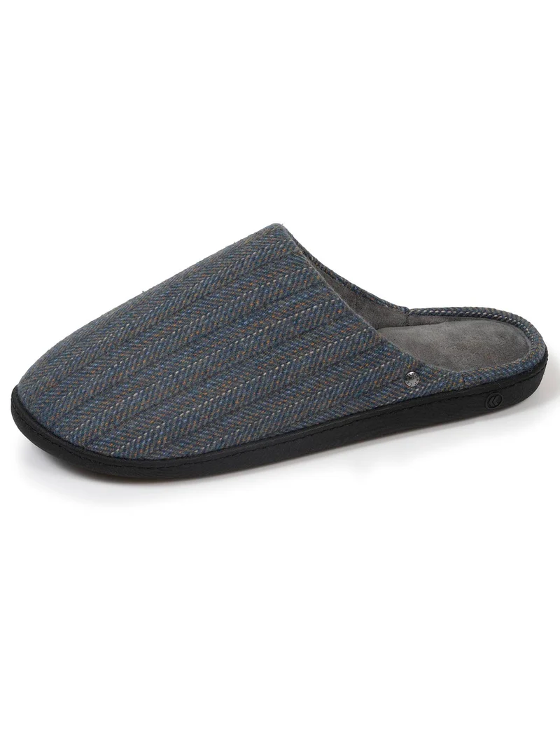 Chaussons mules Homme Chevrons bleus