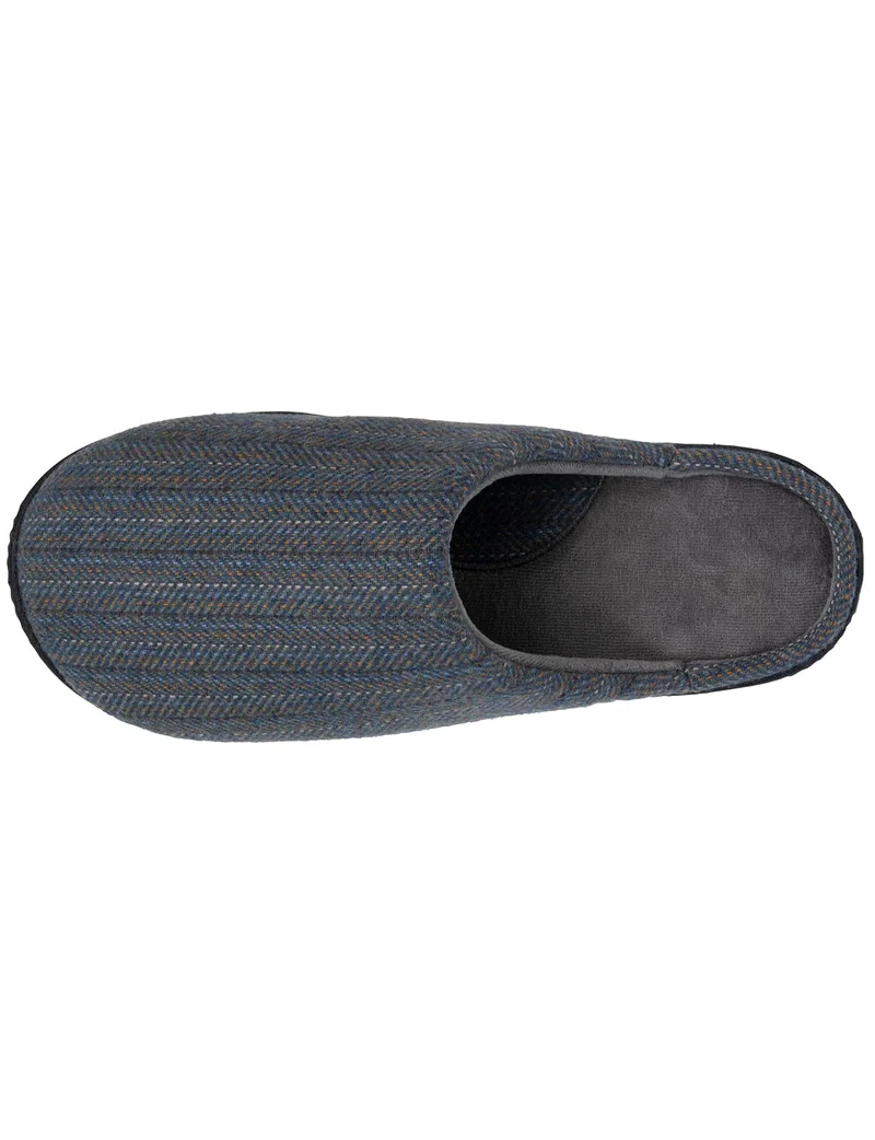 Chaussons mules Homme Chevrons bleus