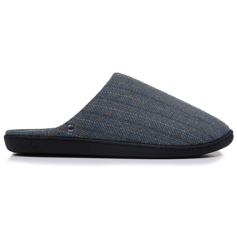 Chaussons mules Homme Chevrons bleus