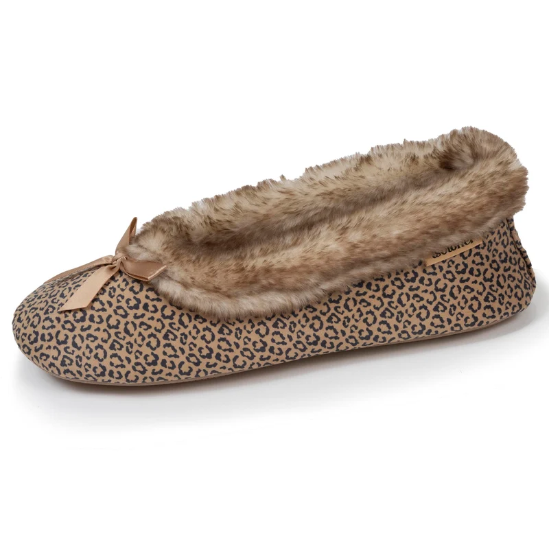 Chaussons ballerines Femme Léopard