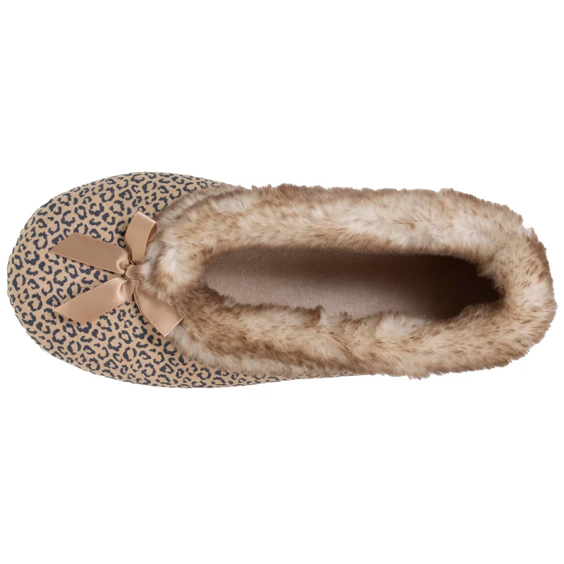 Chaussons ballerines Femme Léopard