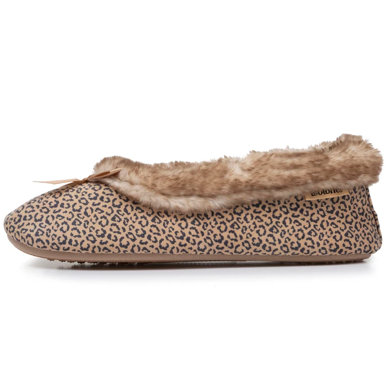 Chaussons ballerines Femme Léopard