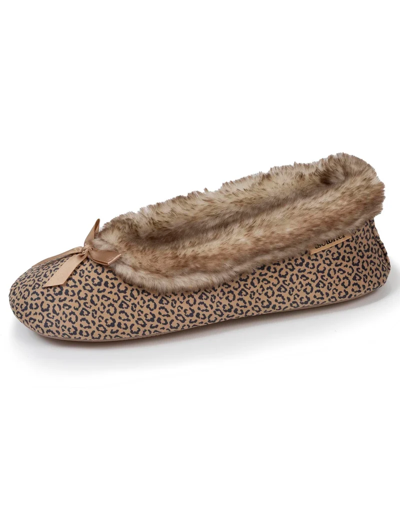 Chaussons ballerines Femme Léopard