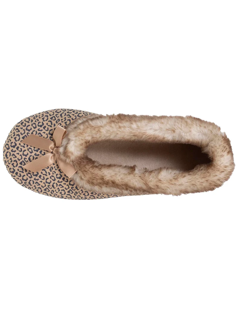 Chaussons ballerines Femme Léopard