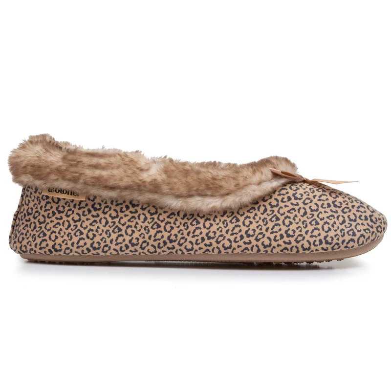 Chaussons ballerines Femme Léopard
