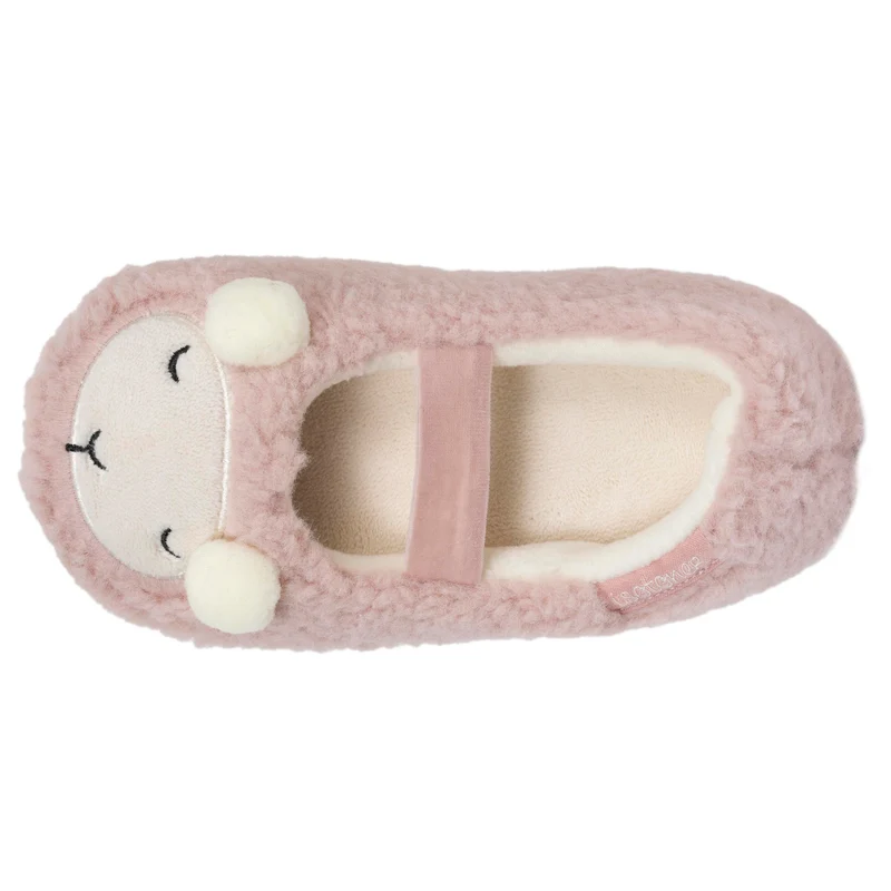 Chaussons ballerines Fille Mouton Blush