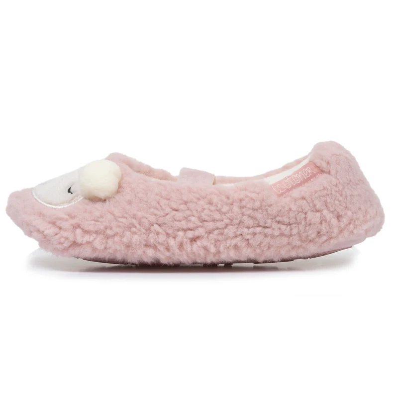 Chaussons ballerines Fille Mouton Blush