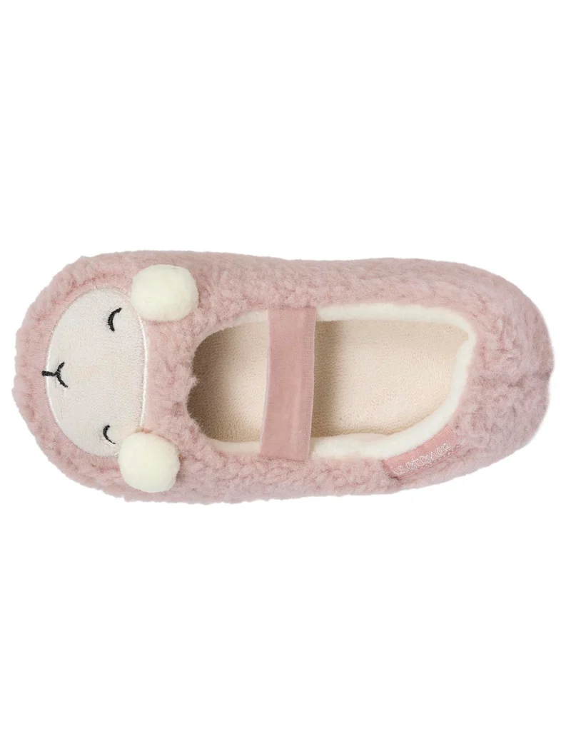 Chaussons ballerines Fille Mouton Blush