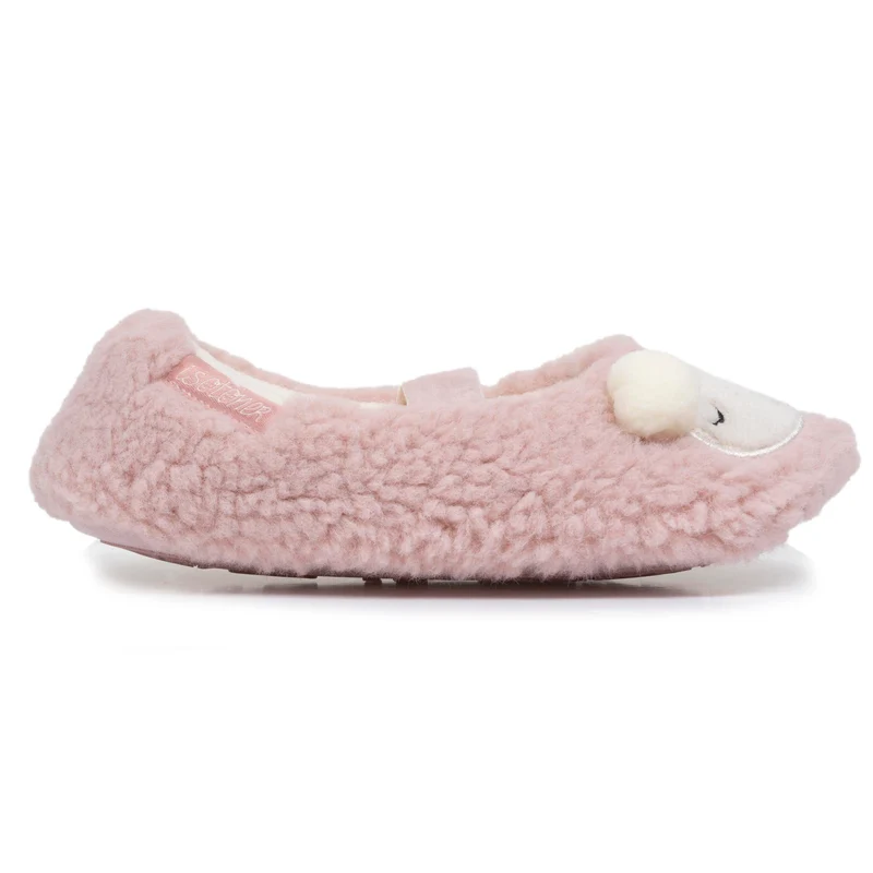 Chaussons ballerines Fille Mouton Blush