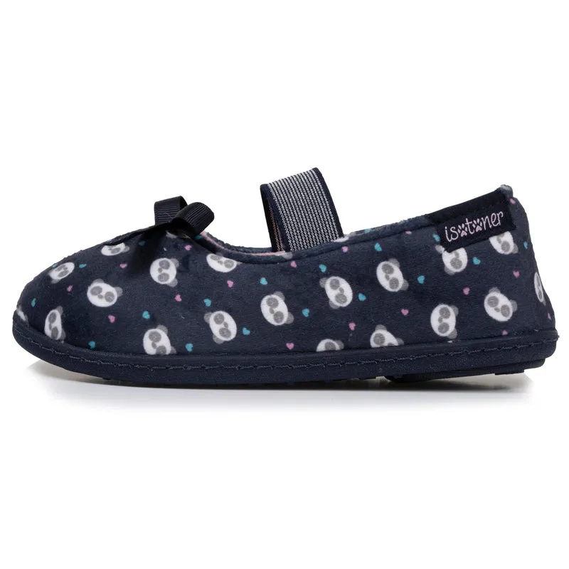 Chaussons ballerines Enfant Marine panda