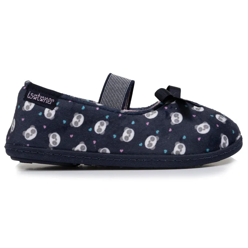 Chaussons ballerines Enfant Marine panda