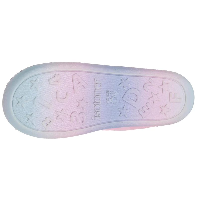 Chaussons mocassins Enfant velours Rose licorne