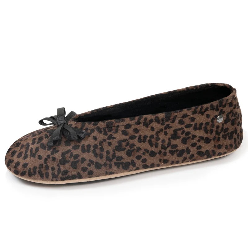 Chaussons ballerines Femme Léopard