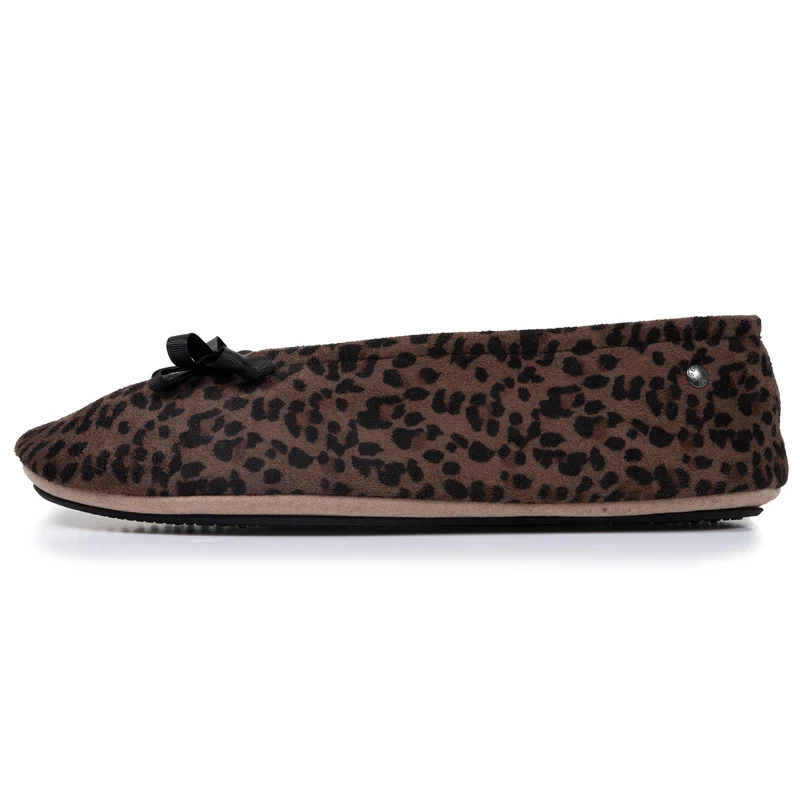 Chaussons ballerines Femme Léopard