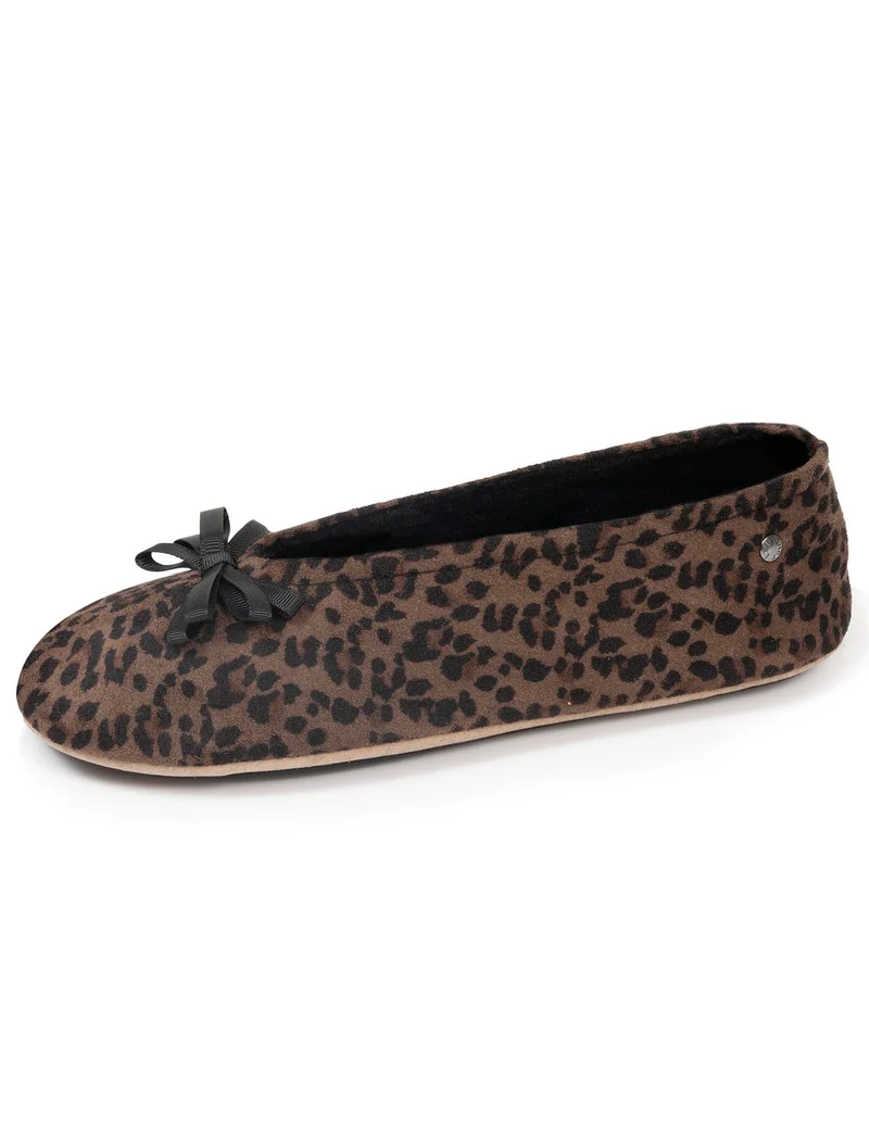 Chaussons ballerines Femme Léopard