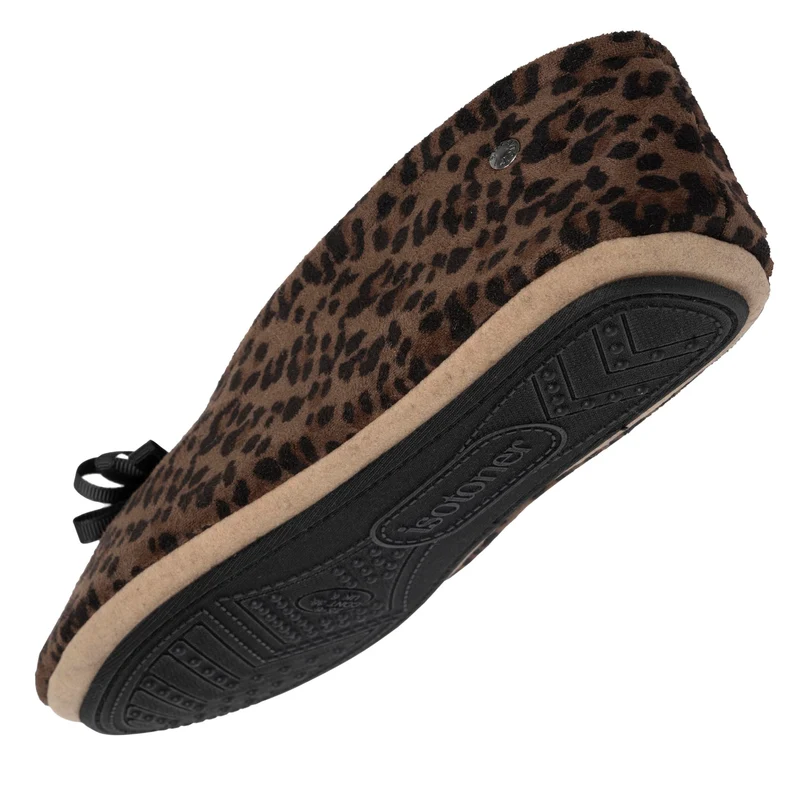 Chaussons ballerines Femme Léopard
