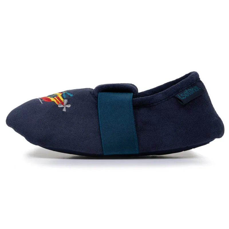 Chaussons slippers Garçon Pompier Marine