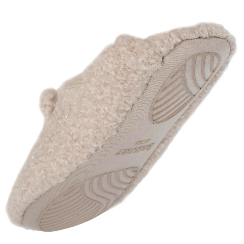 Chaussons babouches Femme Ours Beige