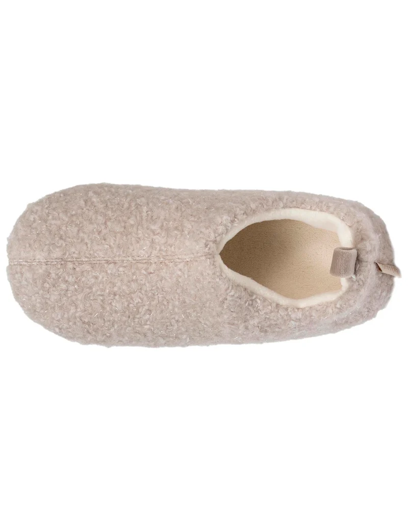 Chaussons bottillons bas Femme Beige