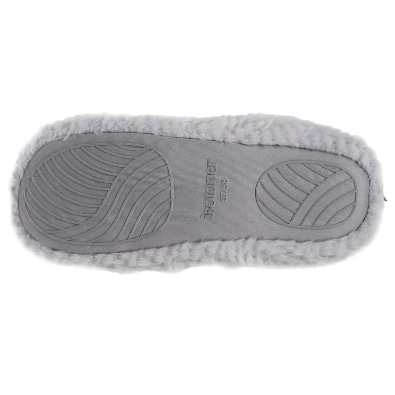 Chaussons bottillons Femme Gris texturé