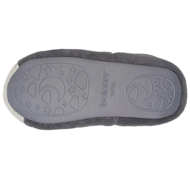 Chaussons slippers Enfant Gris Pingouin Blanc