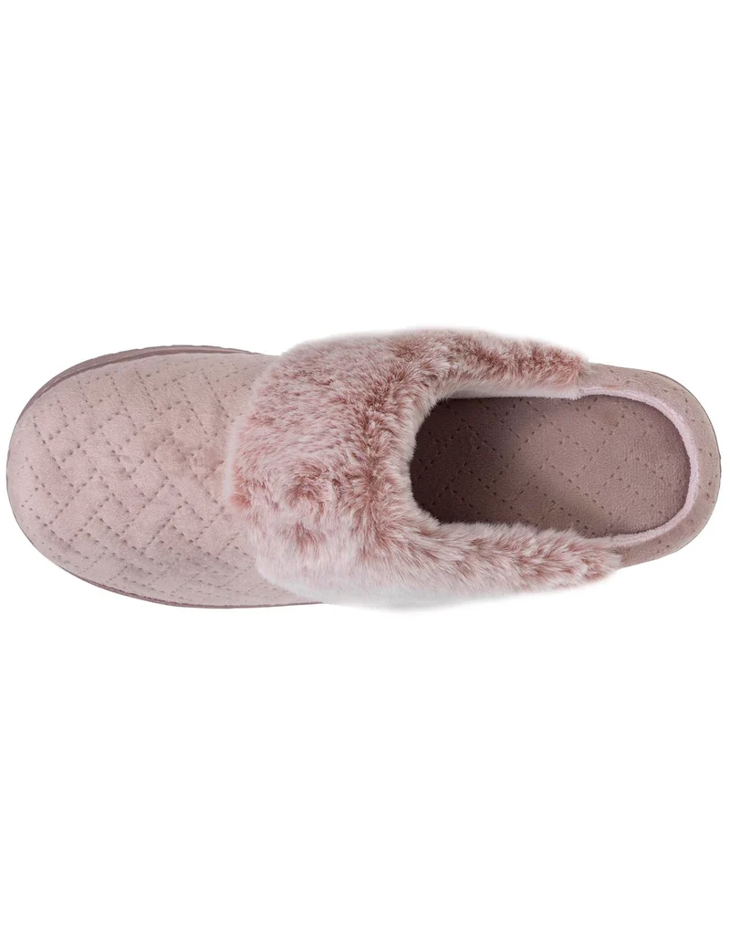 Chaussons mules talon Femme Blush