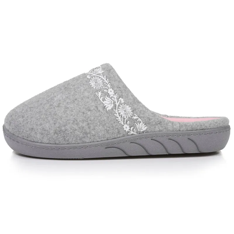 Chaussons mules Junior arabesques Gris chiné