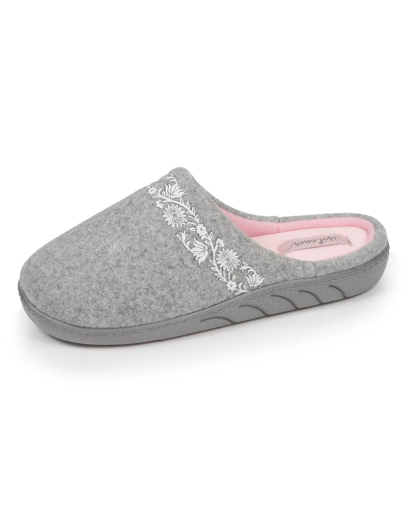 Chaussons mules Junior arabesques Gris chiné