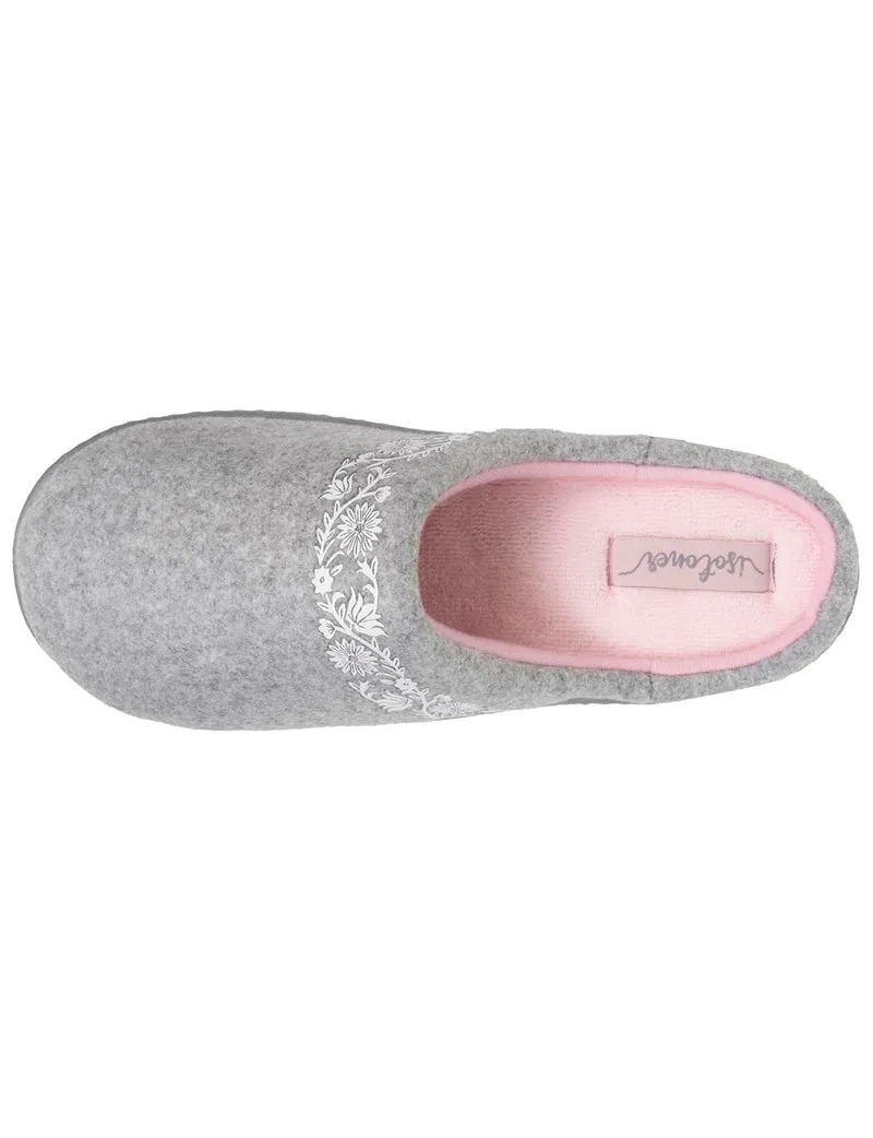 Chaussons mules Junior arabesques Gris chiné