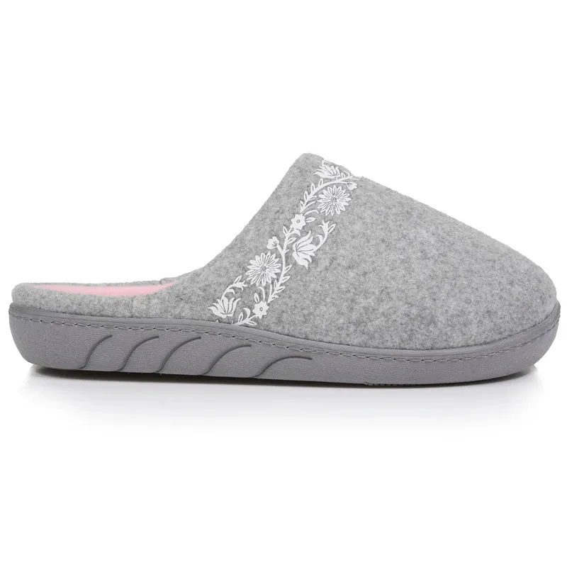 Chaussons mules Junior arabesques Gris chiné
