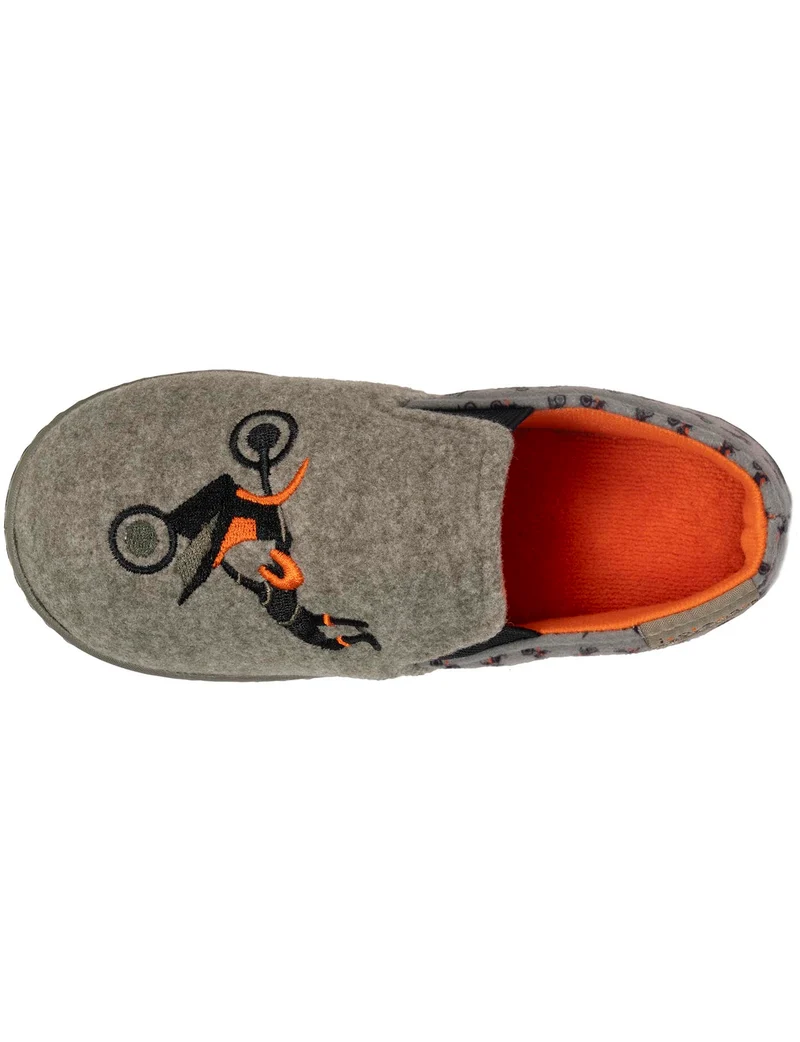 Chaussons mocassins Enfant moto Kaki chiné