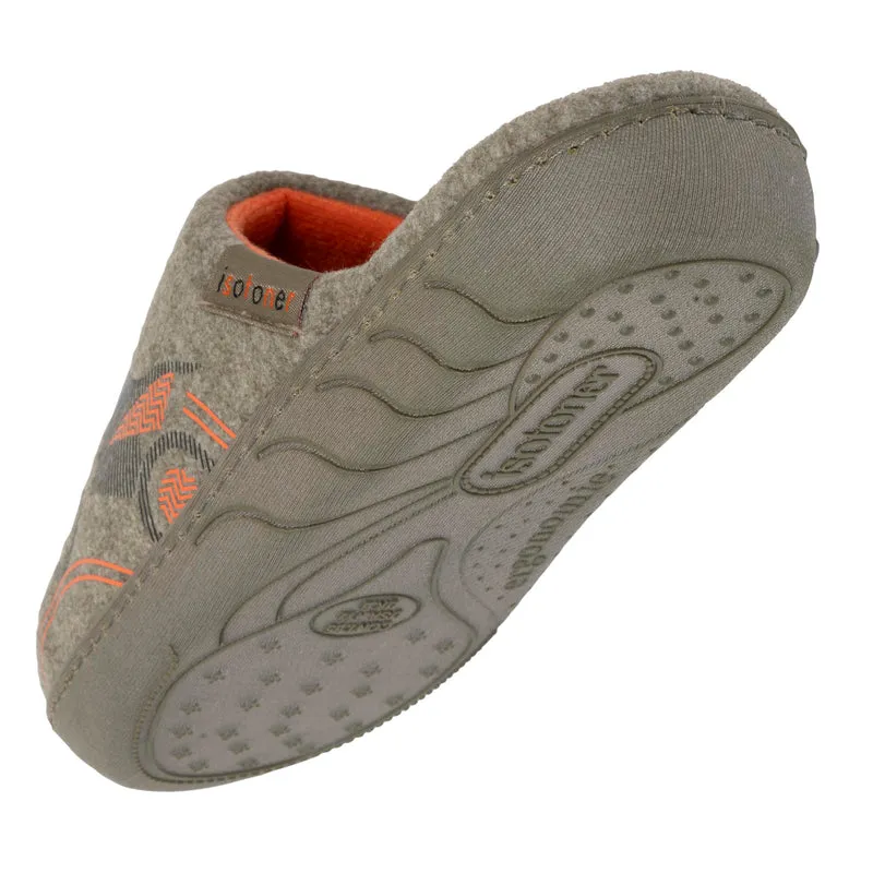 Chaussons mules Junior moto Kaki chiné