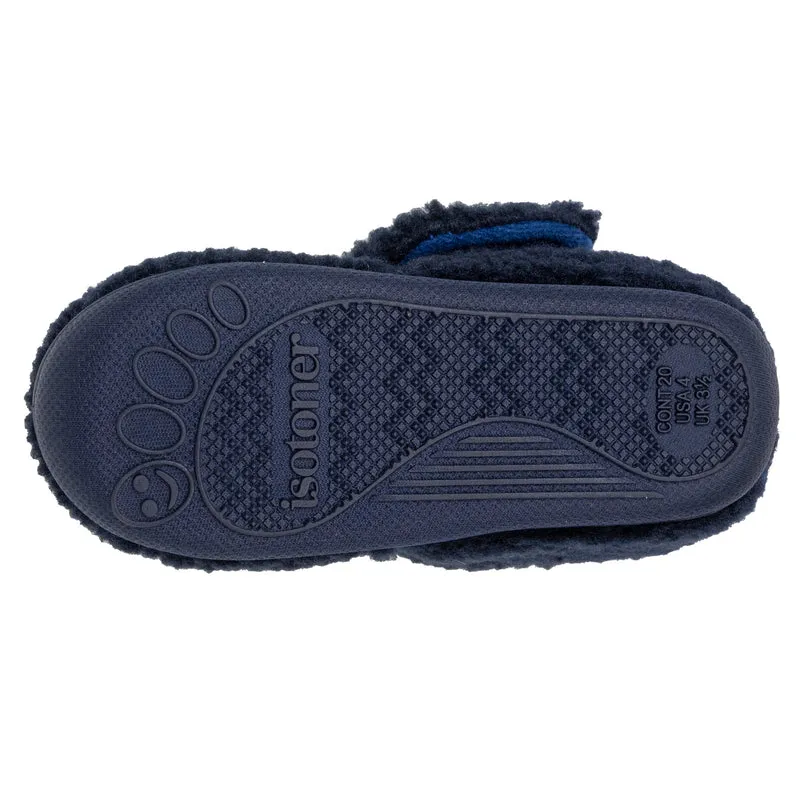 Chaussons bottillons scratch Bébé Marine