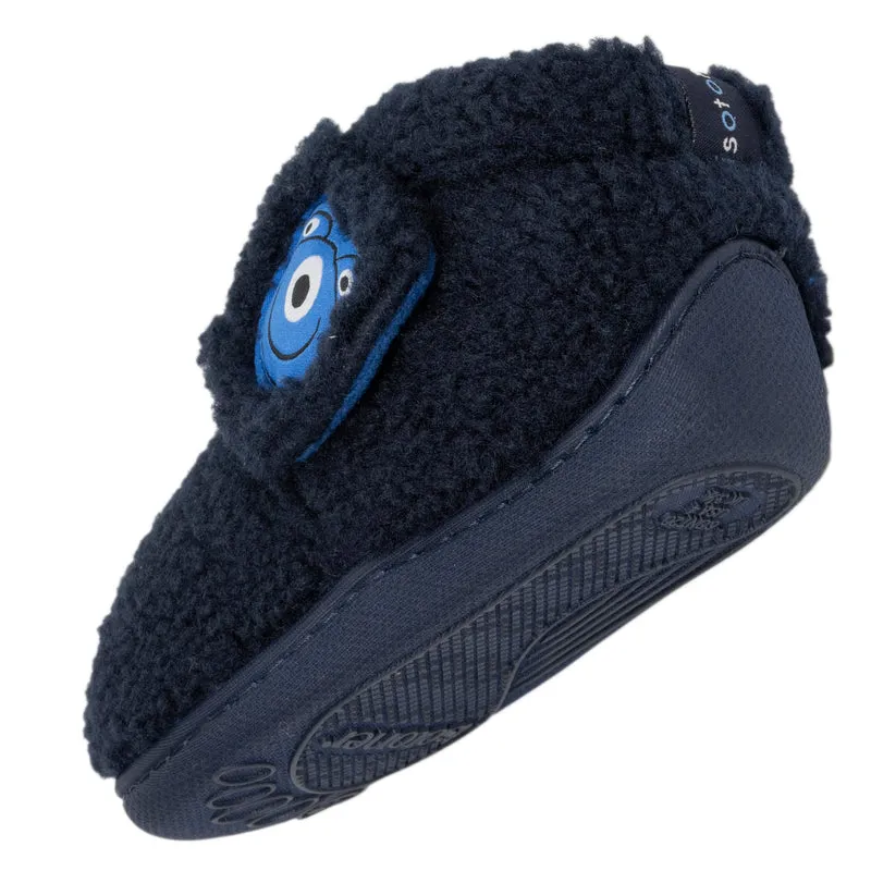 Chaussons bottillons scratch Bébé Marine